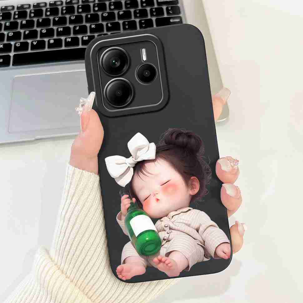 Luxury Rose Cover For Xiaomi Redmi Note 14 5G Case 6.67" Soft Slim Phone Case For Redmi Note 14 Note14 5G Capa Bags