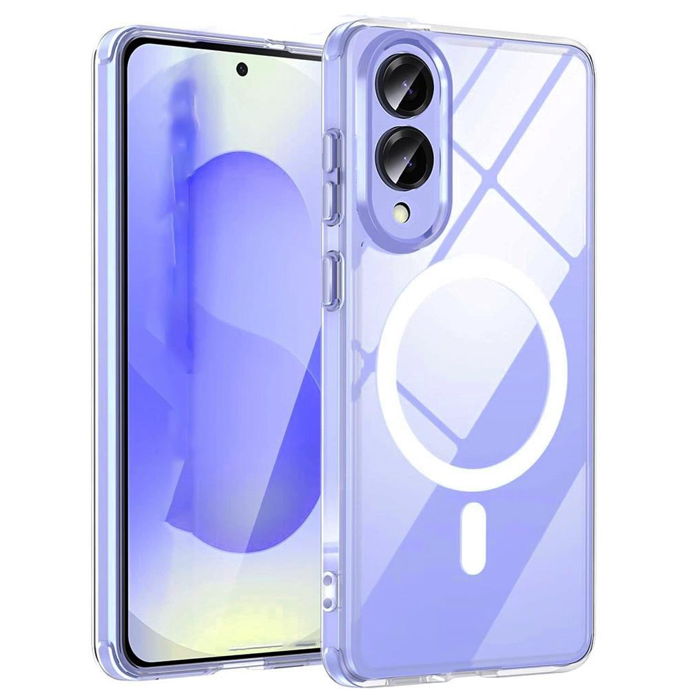 

Strong Magnetic Magsafe Hybrid Case For Samsung Galaxy S25 Edge Ultra Plus Shockproof Hard Back Cover On S25Edge S25ultra S 25 + Galaxy S25 Ultra