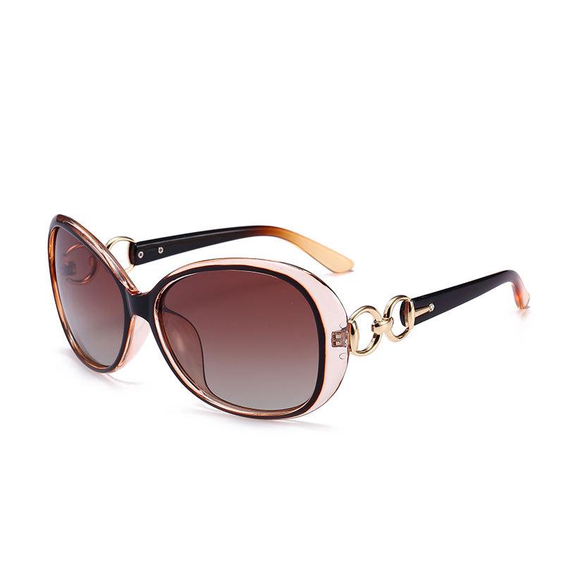 Fashion Trend Sunglasses Women'S High-End Sense Round Frame Driving Sunglasses Uv-Proof Polarized Glasses