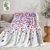 Independence Day design digital-printed polyester Bedroom velvet flannel cover blanket Fleece soft sofa cover blankets for beds