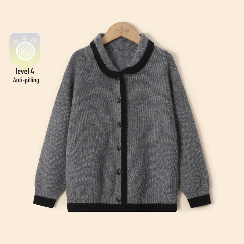 Montagut Girls Retro Academy Style Anti-Pilling Cardigan 120