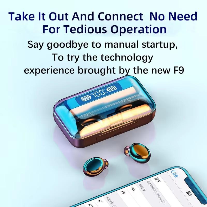 TWS Bluetooth Headset Earbuds Wireless Earphones | HiFi Bass, Touch Control, Hands-Free Call and Charging Case with Digital Display