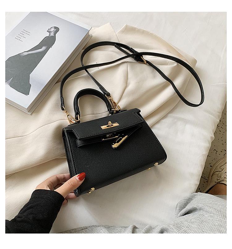 High-end Small Bag Women's 2025 New Trendy Fashion Shoulder Messenger Bag Foreign Style Portable Kelly Bag
