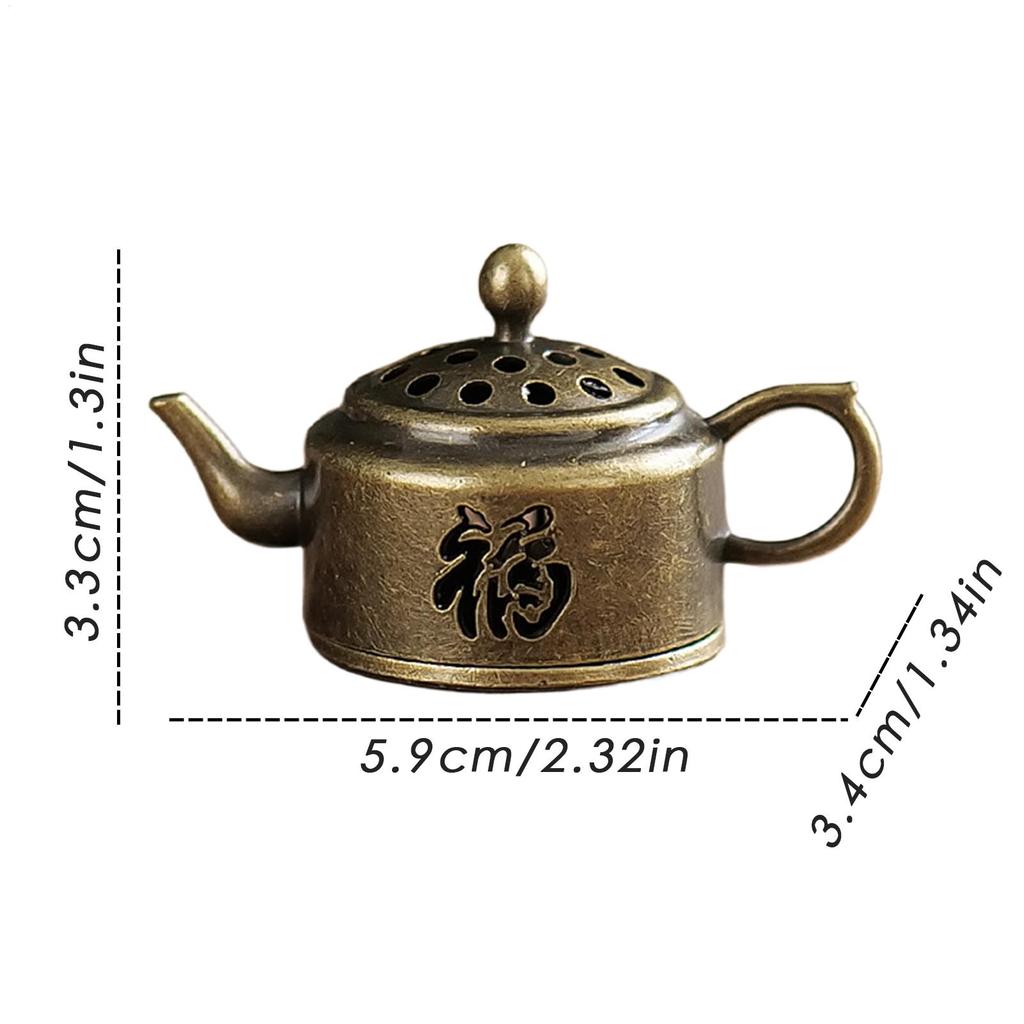Zinc Alloy Incense Burner Holder Hollow Incense Purify Air Scent Diffuser Tool for Meditation Room Kitchen Bedroom Tea Room