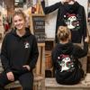 Cute Ghost Coffee Christmas Sweatshirt Santa Hat Gift Graphic Pullover Spooky Xmas Casual Loose Tops Men Hoodies Women