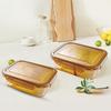Corelle SNAPWARE Amber Glass Food Storage Container
