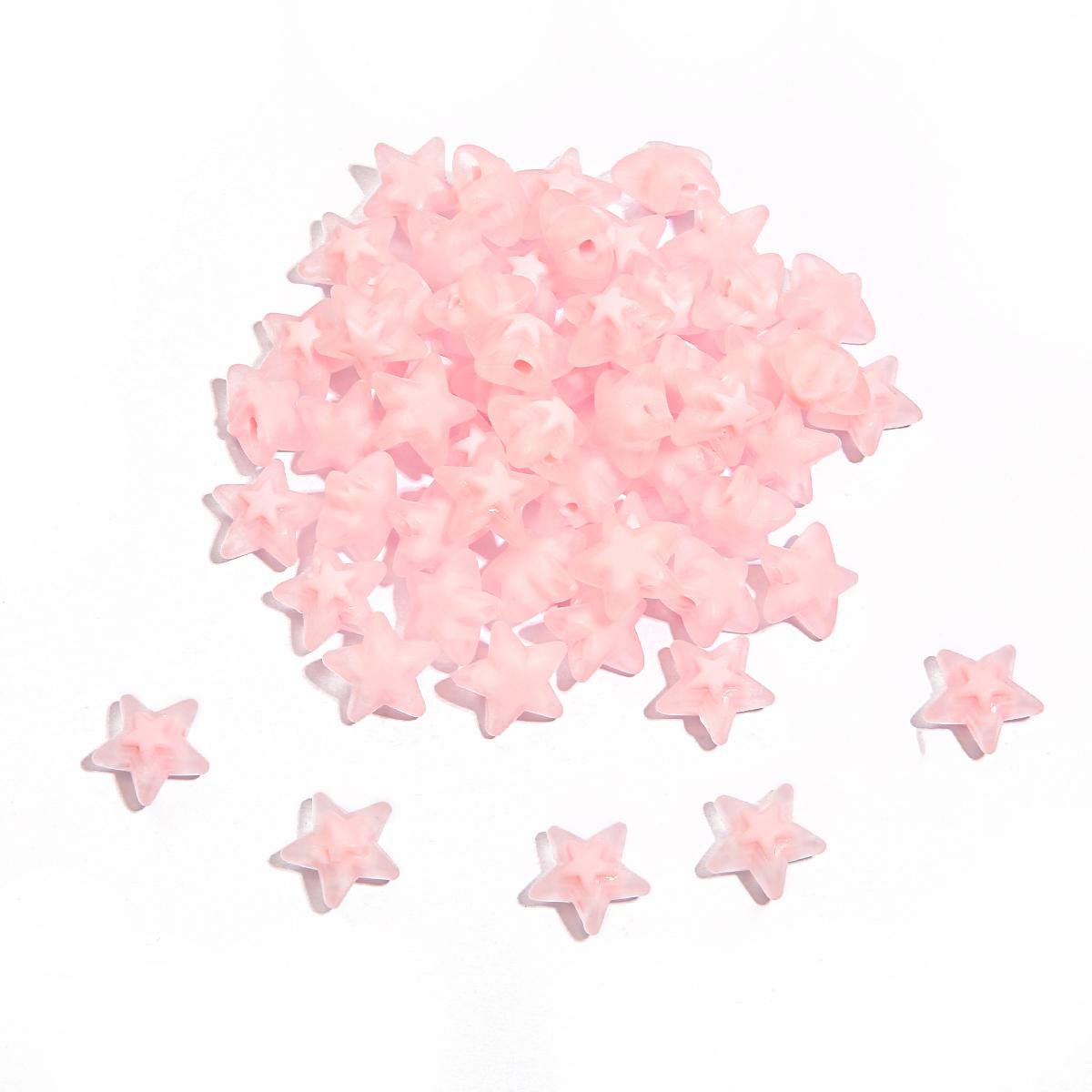 

20шт прозрачные акриловые бусины в форме цветка/сердца/звезды для изготовления ювелирных изделий 16mm