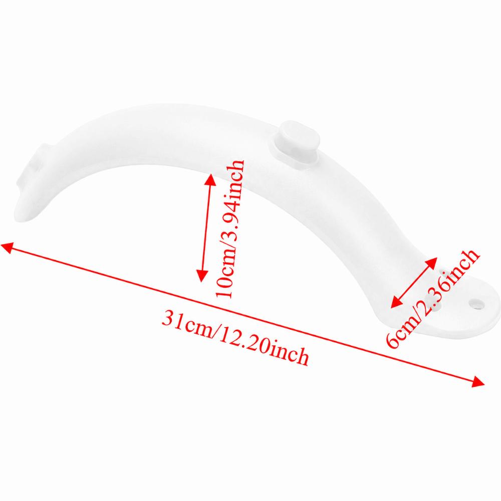 High Strength Scooter Mudguard for Xiaomi Mijia M365 Off Road Adventures белый