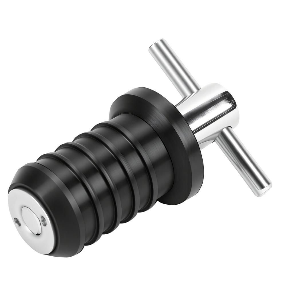 Rubber Boat Drain Plug 3 4in Ergonomic T Handle Excellent Sealing Scupper Plug For Boats Yachts RVs