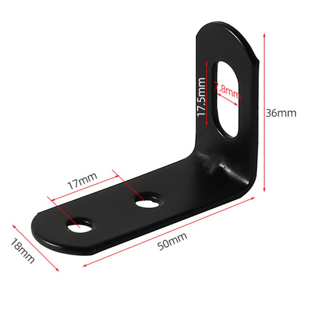 4Pc Adjustable Right Angle Code Bracket Furniture Board Connector Metal L Shape Corner Brace Support for Holding Mounting Fixing