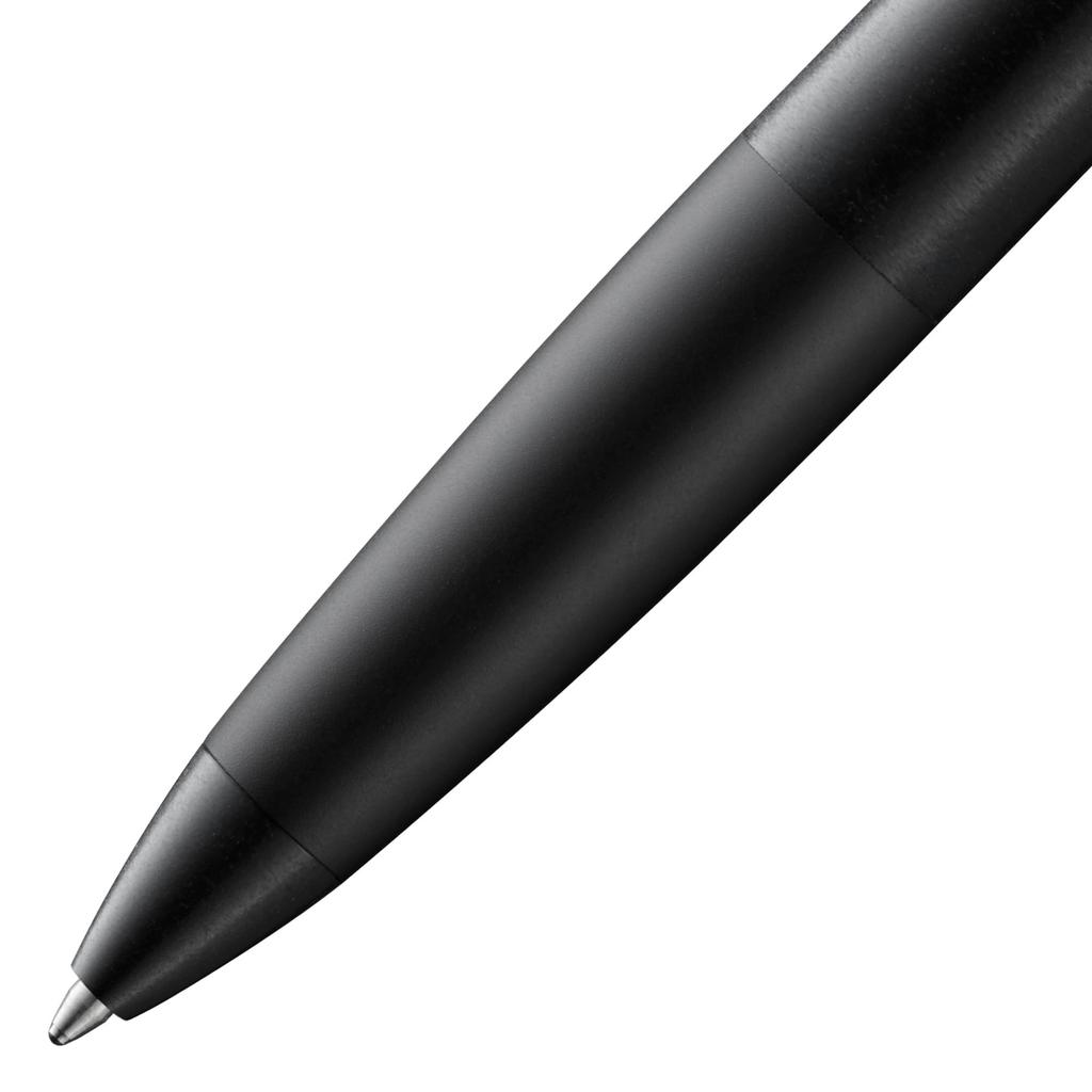 LAMY aion Black Ballpoint Pen Modern ballpoint pen with a seamless anodized aluminum body and stainless steel clip Medium nib Includes a black refill