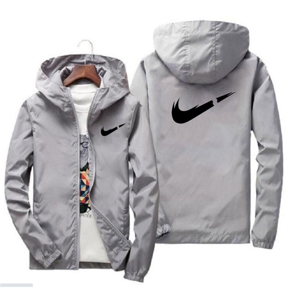 Fashionable loose cardigan with zipper jacket, trendy brand casual and versatile hooded jacket, windproof and rainproof jacket