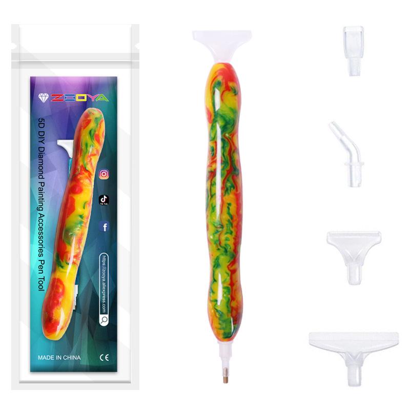 Dual-Head Resin Pen Set for 5D Diamond Painting - DIY Craft Tool