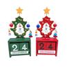 1PC Christmas Wooden Calendar Ornament Countdown Santa Claus Snowman DIY for Tabletop Ornaments Christmas Decoration 2025
