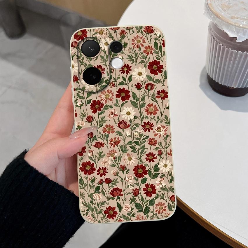 For Vivo V60 V50 V40 Lite V30 V20 SE V70 FE Phone Case Multicolor Hearts Full Protection Soft Smooth Liquid Silicone Housing For Vivo Shockproof Shell