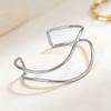 European & American Adjustable Double Layer Metal Arm Bracelet – Niche, Irregular, Simple Design