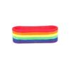 Polyester Rainbow Tennis Headband Colorful Sport Wristband Sport Safety Yoga Wrist Wrap  Running