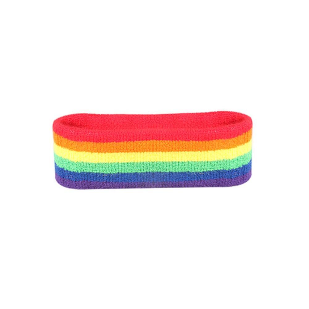 Polyester Athletic Sweat Bands Colorful Fitness Wrist Brace  Sports Accessories