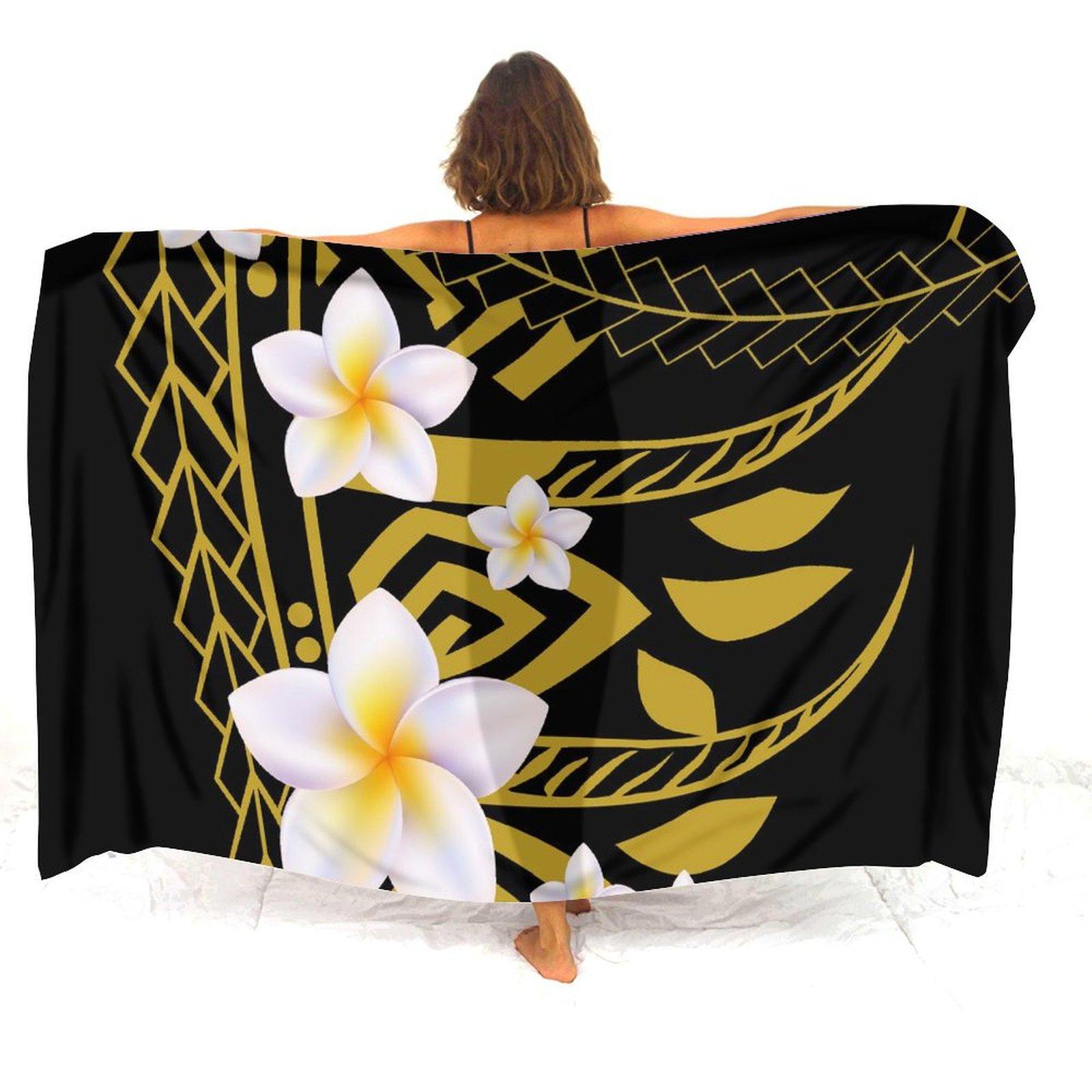 Havajiešu kūrorta piekrastes dāmu sarongs, pielāgojams