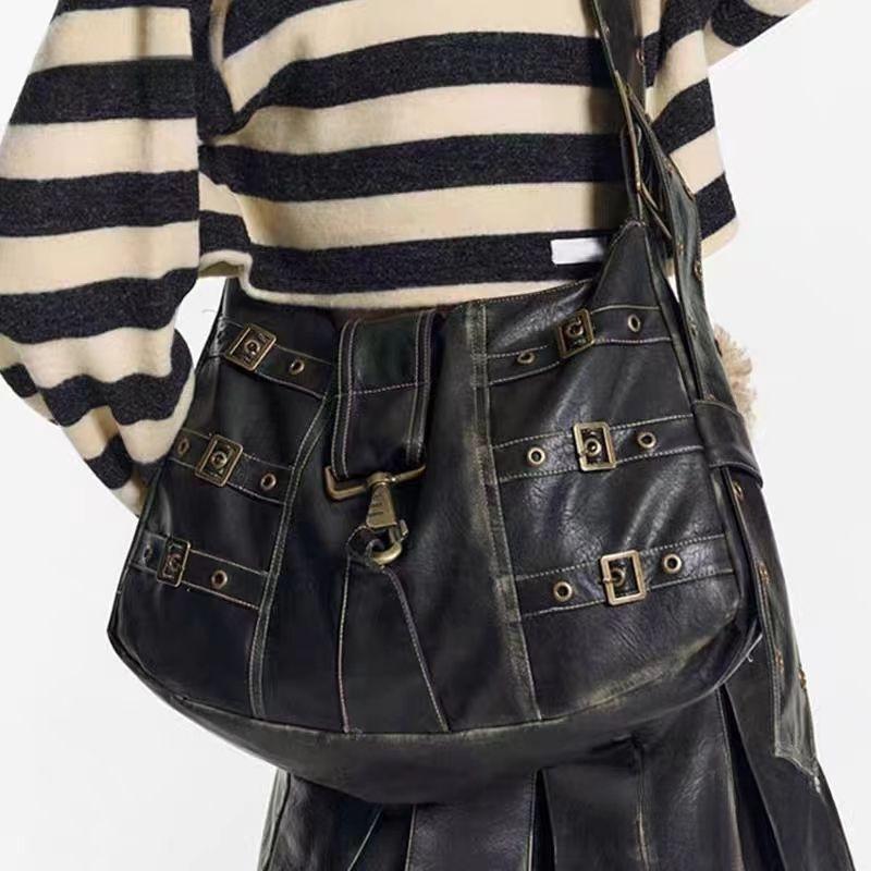 Retro 2024 Heavy Metal Punk Wide Strap Tote Bag