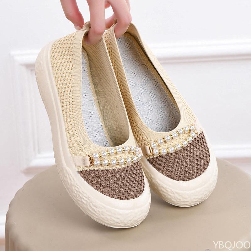Fashion Spring Summer New Women's Singles Shoes Are Casual Breathable Thick Soled Soft Soled Non Slip Fashionable Simple Women's Shoes