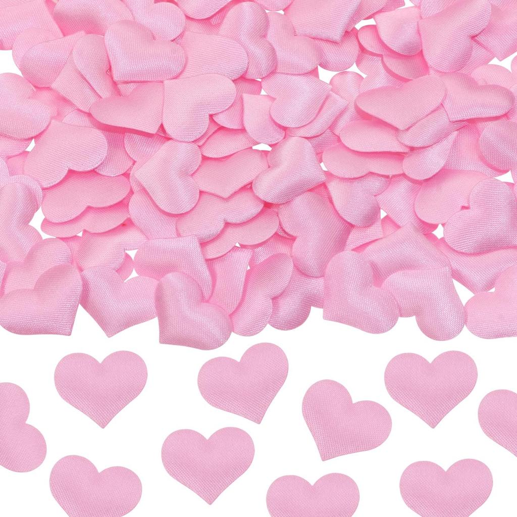 ONLYKXY 200Pcs Sponge Confetti Flower Decor Heart Shape Petals Table Wedding Decoration Glitter Scatter for Wedding Party Valentine's Day Scatter