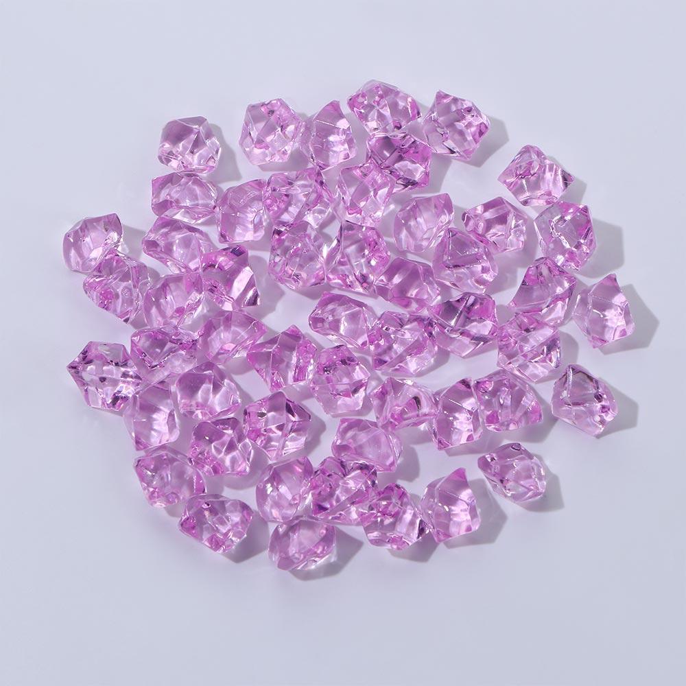 Barevné 50ks/sáček Ozdoby Křišťálové Kostky Ledu Akvarijní Krajina DIY Řemesla Kamínky Umělé Kameny Kočičí Hlava Výplň do Vázy