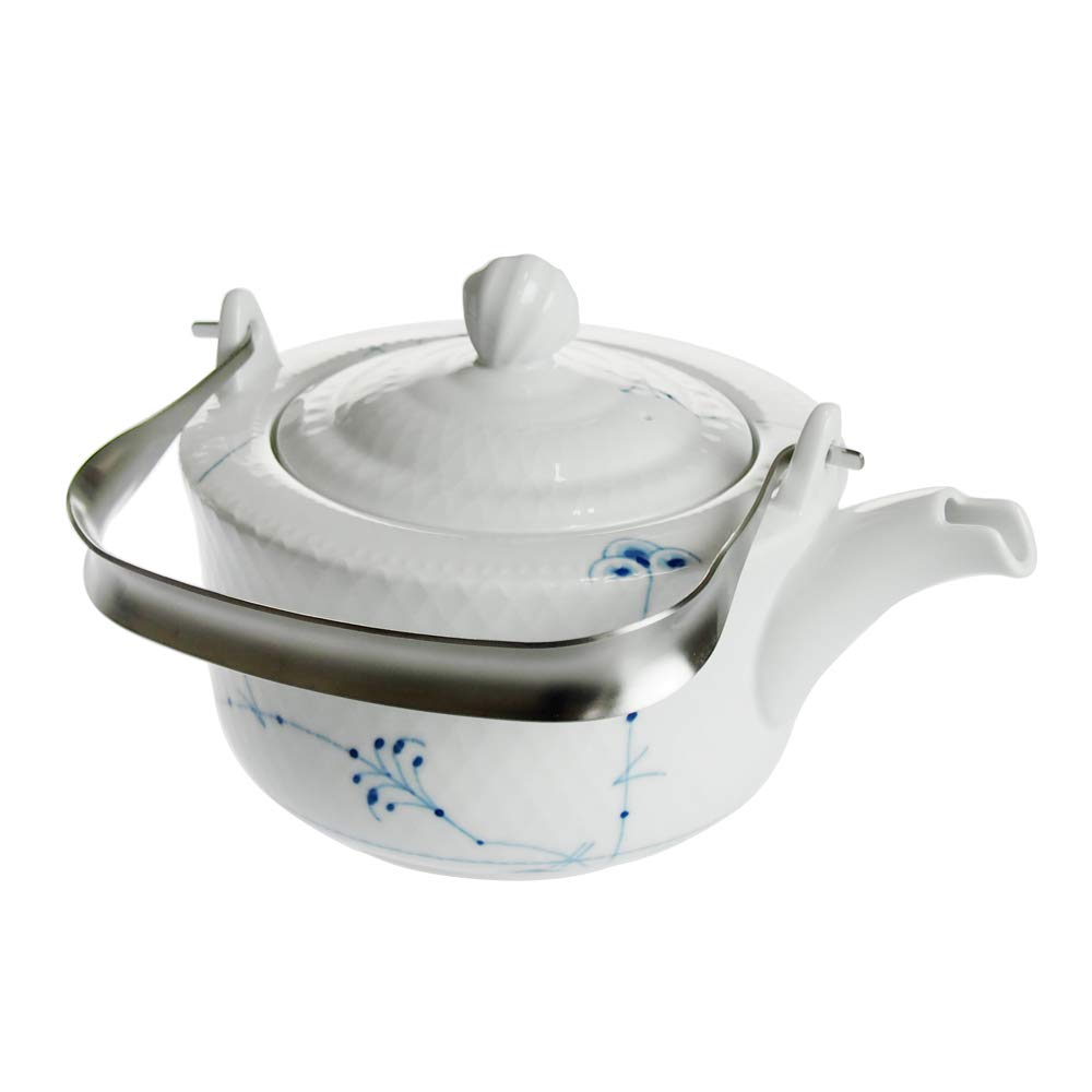 Imported Royal Copenhagen Blue Palmette Teapot 700ml Wedding Gift Present 1017413 [Regular Product]