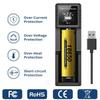 USB LCD Pil Akıllı Şarj Cihazı 1 / 2 Yuva Çift 18650 3.7V Şarj Edilebilir Lityum Pil İçin 1.2V NI-MH AA / AAA Pil İçin