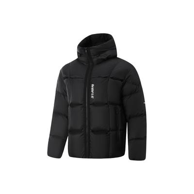 Badfive Windproof Water-Resistant Warm Loose Hooded Down Jacket Men Outerwear AYMV117-4