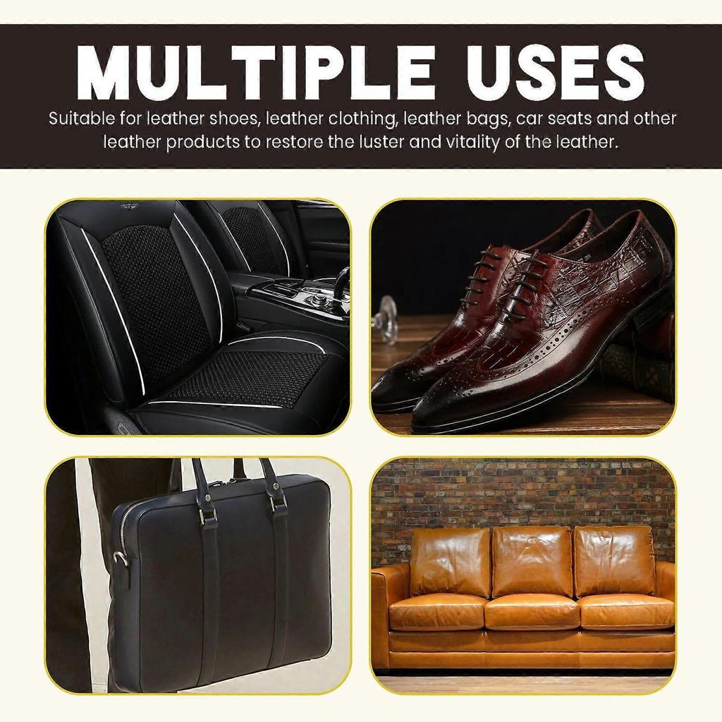 Limited time!!Rayhong Car Leather Care Cream Seat Sofa Damaged Leather Maintenance Car Cleaning Renovation Repair Paste