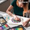 Shuttle Art Gel Ballpoint Gel Set with and Glitter Perfect for and Includes a Portable Tin Case for Easy Perfect for and Pens, 120-Pack, Water-Based