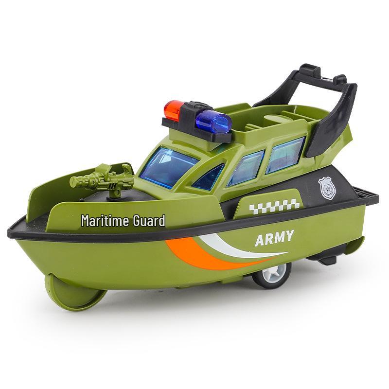 Kids' Inertial Police & Firefighter Toy Cars - Durable Models for Street Stalls & Night Market Gifts