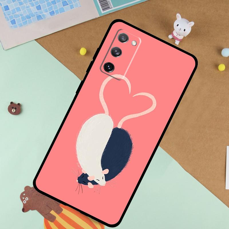 

Mouse Rat Soft Case For Samsung Galaxy S24 Ultra S9 S10 S20 S22 S21 Plus S23 FE S25 Ultra Funda Cover Galaxy S22
