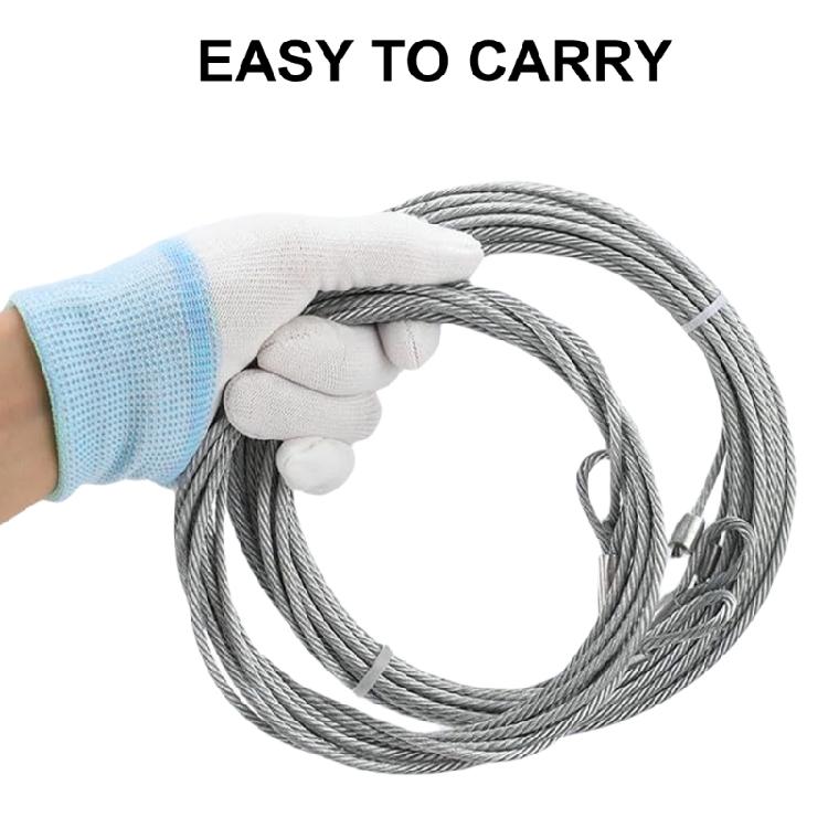 Cavi con Molle di Torsione per Porte da Garage Multiuso Parte di Ricambio per Porte da Garage 4pz per Porte Residenziali e Industriali