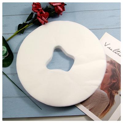 Kosmetický salon Face Pad Noční stolek Obličejový potah na obličejový otvor Spa Masážní jednorázové dýchací prostěradlo bílé