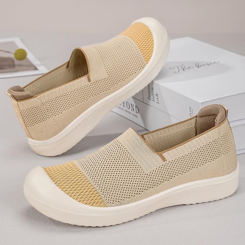 Fashion Ladies Shoes 2025 Brand Slip-on Women's Vulcanize Shoes Fashion Color Matching Mesh Light Best Seller Comfortable Casual Shoes