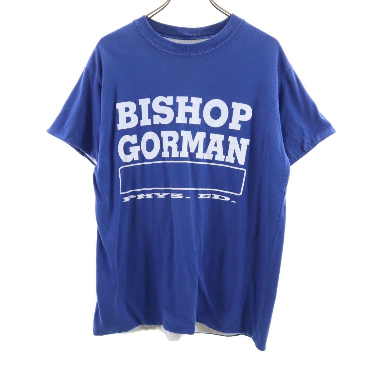 

OLD 80s 90s Game T Short sleeve reversible T-shirt Blue / white Men s Used