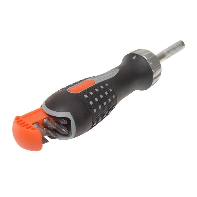 Bahco 808050 Ratchet Screwdriver & 6 Bits