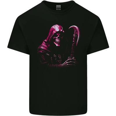 The Grim Reaper and Sythe Skull Design 3 Kids T-Shirt Childrens