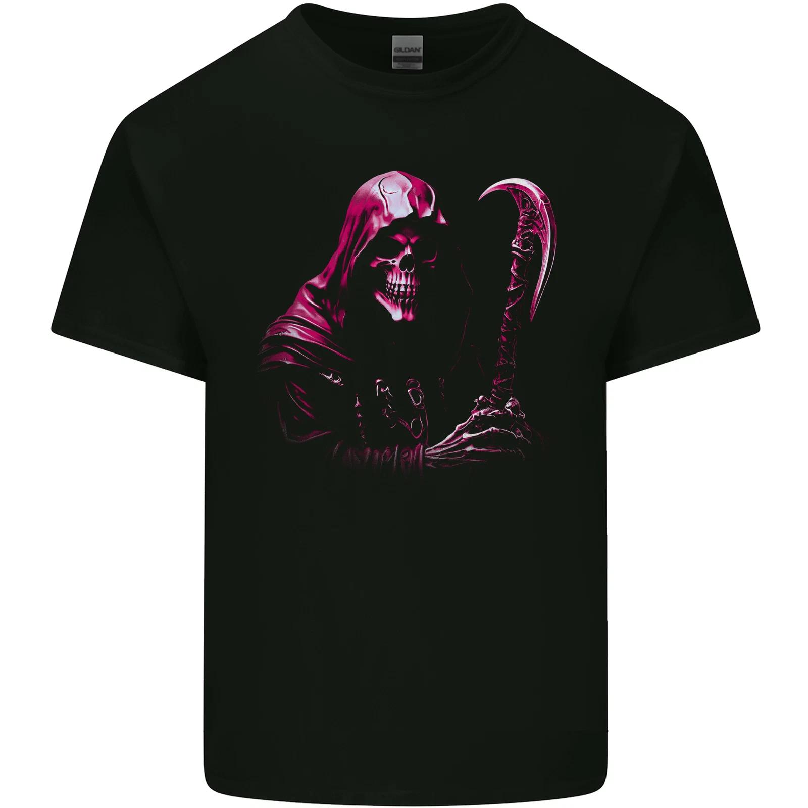 

The Grim Reaper and Sythe Skull Design 3 Kids T-Shirt Childrens 3XL