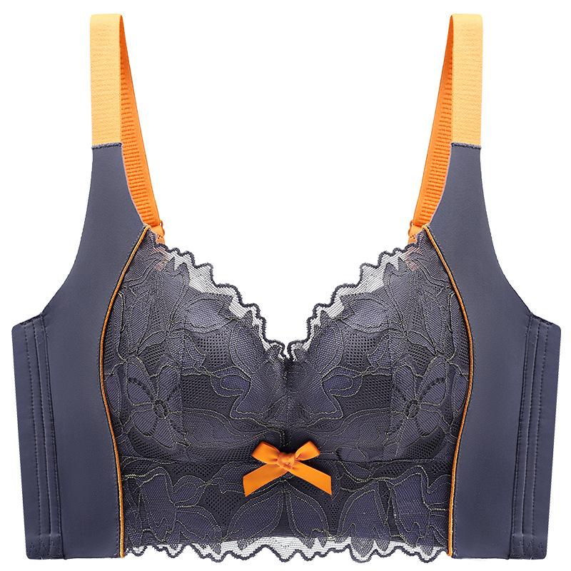 AB C Cup Bra Gathered Anti-sagging Bylift Underwear Lace Adjustable Bra