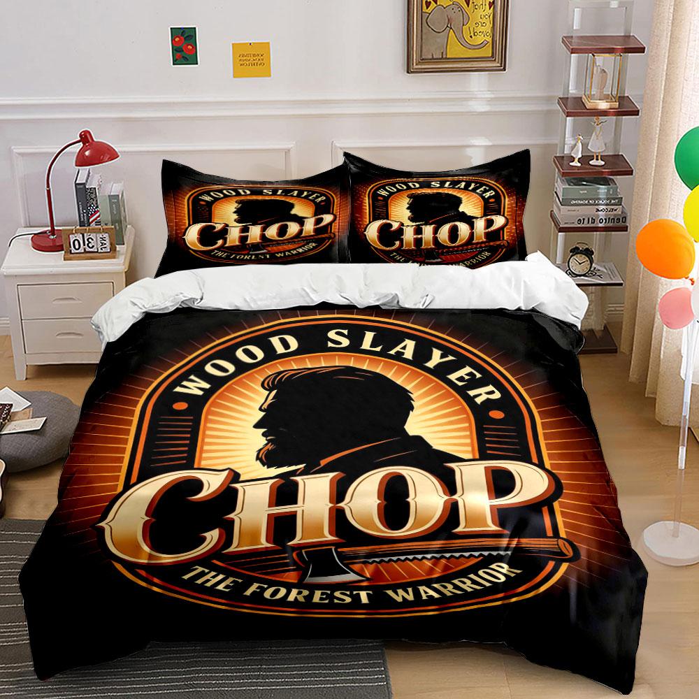 Silhouette, axe, bold text. Bedding sets Duvet cover sets Duvet covers Pillowcases(1 * Duvet Cover 2 * Pillowcases without duvet insert) 135x200cm