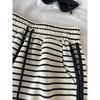 Striped High-waisted Sports Pants Women's Loose Wide Leg Shorts Summer Thin Straight Elastic Waist Ins Casual Pants