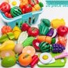 Fun Pretend Play Cut Toy Set - Kids Kitchen Vegetables & Fruits