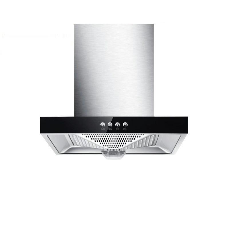 Compact 750mm Stainless Steel Range Hood & Gas Stove Set with Top-Mounted Large Suction Power for Small Kitchens.