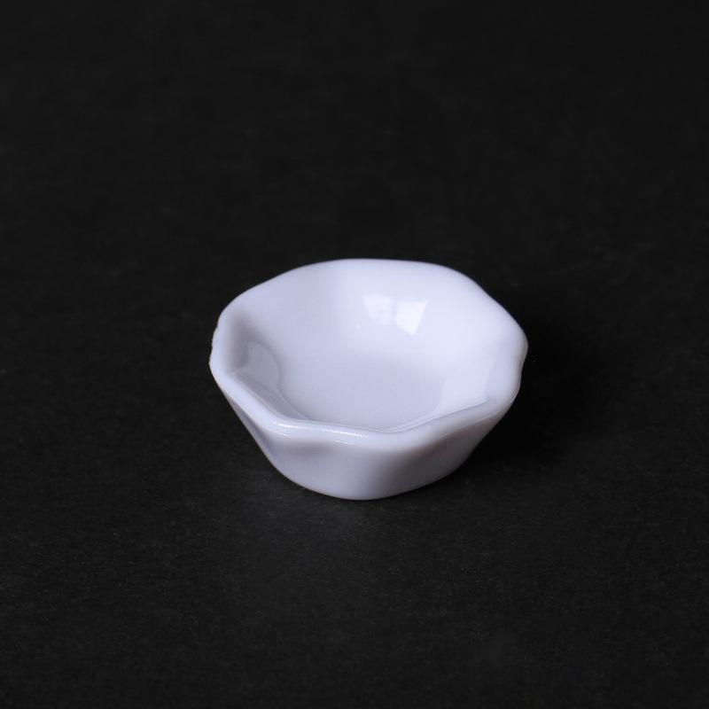 5Pcs 1/12 Dollhouse Miniature Plate Dessert Lace Dish Tableware Mini Doll Kitchen Decor Accessories Toy Model Play House Toys