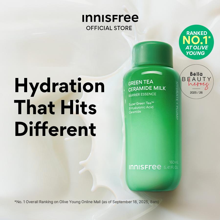 innisfree Grüner Tee Ceramid Milch Essenz, 160ml 160ml