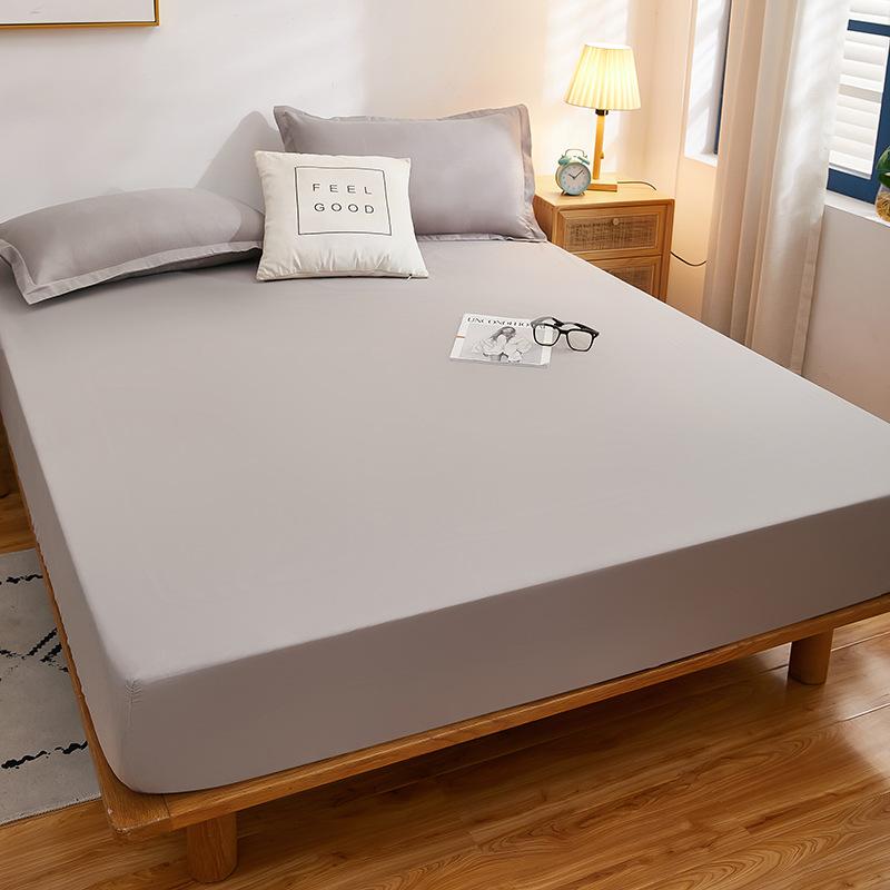 Fitted Sheet Dustproof Mattress Protector Non-slip Sheet Skin-friendly Breathable Dirty Washable Dormitory Fitted Sheet