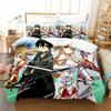 Japan Cartoon Bed Linen Anime Sword Art Online Bedding Sets Polyester 3D Gift for Kids Twin Single Queen King Size Duvet Covers